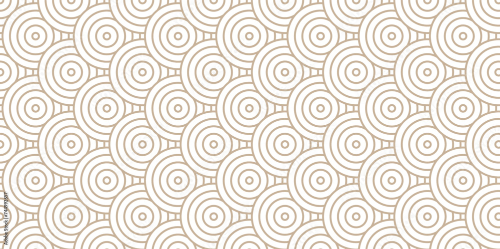 	
Overlapping pattern Modern diamond geometric waves spiral pattern abstract circle wave lines. Minimal brown tile stripe geomatics overlapping create retro square line backdrop pattern background.