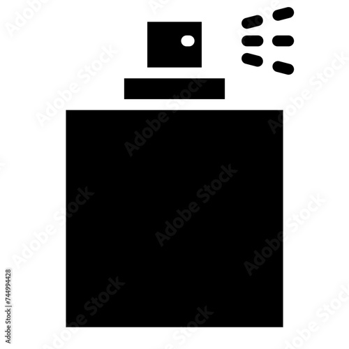 Perfume spray bottle icon