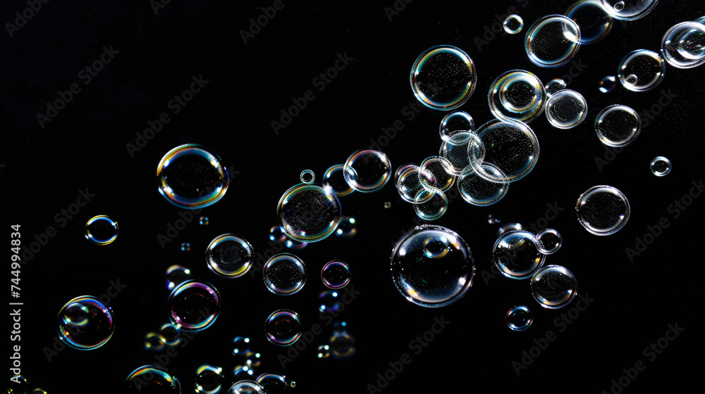 Bubble Ballet: Vibrant Elegance. Generative AI Bubble Ballet: Vibrant Elegance. Generative AI