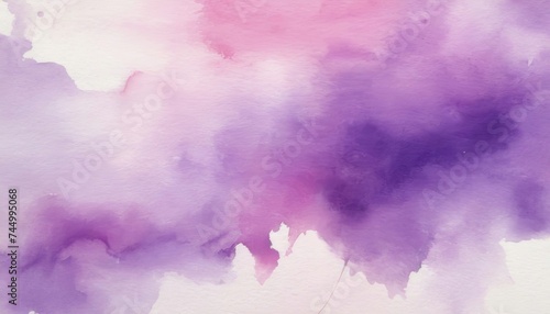 Purple and Gold Watercolor background 