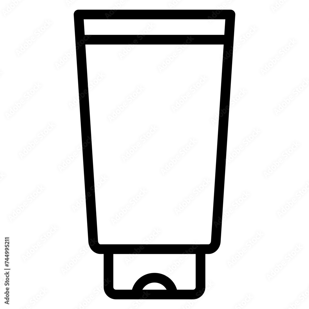 Cream tube icon. Cosmetic face wash and lotion vector symbol Cream tube icon. Cosmetic face wash and lotion vector symbol