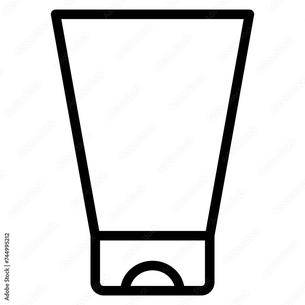 Cream tube icon. Cosmetic face wash and lotion vector symbol Cream tube icon. Cosmetic face wash and lotion vector symbol