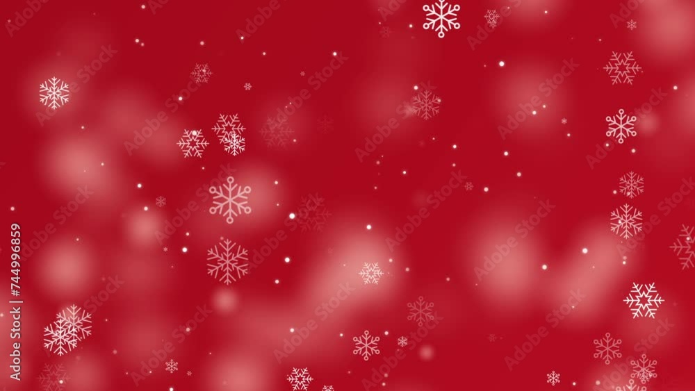 Vibrant Snowflakes, Stars, and Holiday Decorations in a Winter Sky Vibrant Snowflakes, Stars, and Holiday Decorations in a Winter Sky