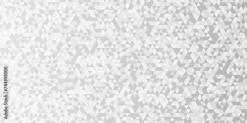 Abstract geometric background vector seamless technology gray and white background. Abstract geometric pattern gray Polygon Mosaic triangle Background  business and corporate background.