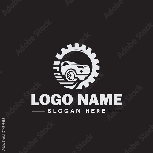  Automotive logo Auto shop logo auto dealership logo auto repair logo Icon clean flat modern minimalist business vehicle logo editable vector