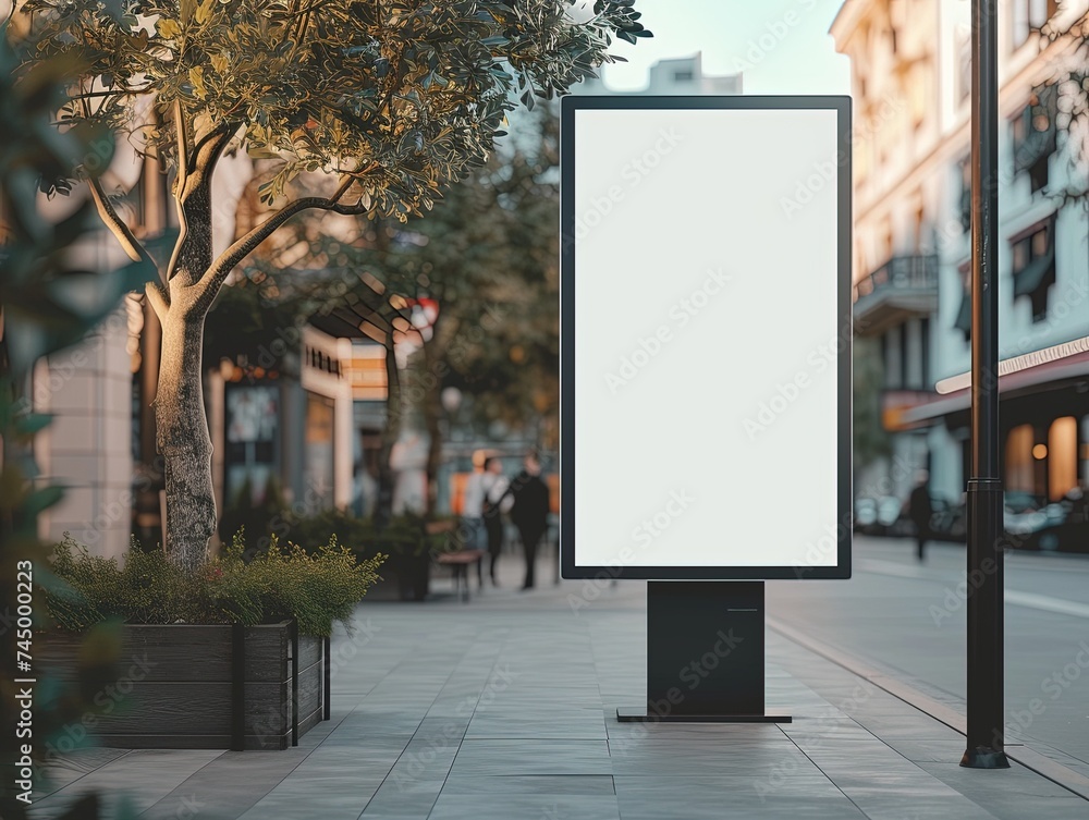 Urban Skyline Billboard Mockup,Metropolitan Billboard Display Urban Skyline Billboard Mockup,Metropolitan Billboard Display
