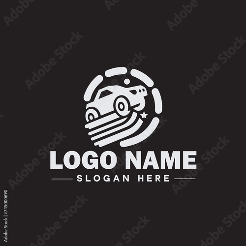  Automotive logo Auto shop logo auto dealership logo auto repair logo Icon clean flat modern minimalist business vehicle logo editable vector