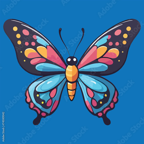 vector of beauty butterfly, cute funny and friendly  © Iqbal