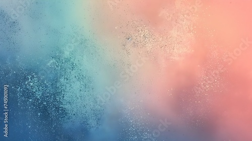 Abstract Digital Art  Colorful Grainy Gradient with Soft Noise
