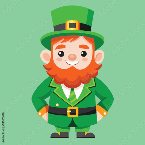 Wallpaper Mural St patricks day vector celebration with leprechaun illustration Torontodigital.ca