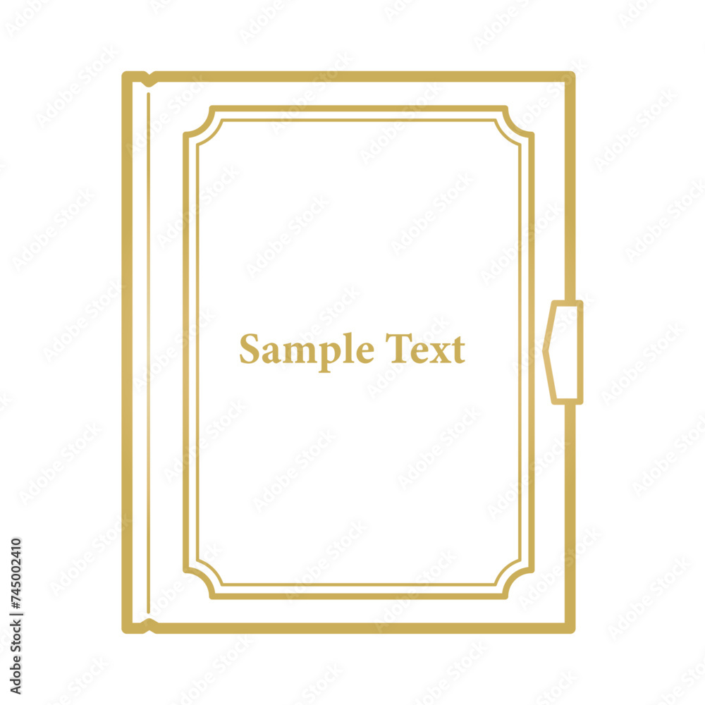 フレームとしても使える本の表紙のイラスト フレームとしても使える本の表紙のイラスト