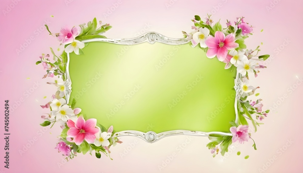 Floral Frame background 