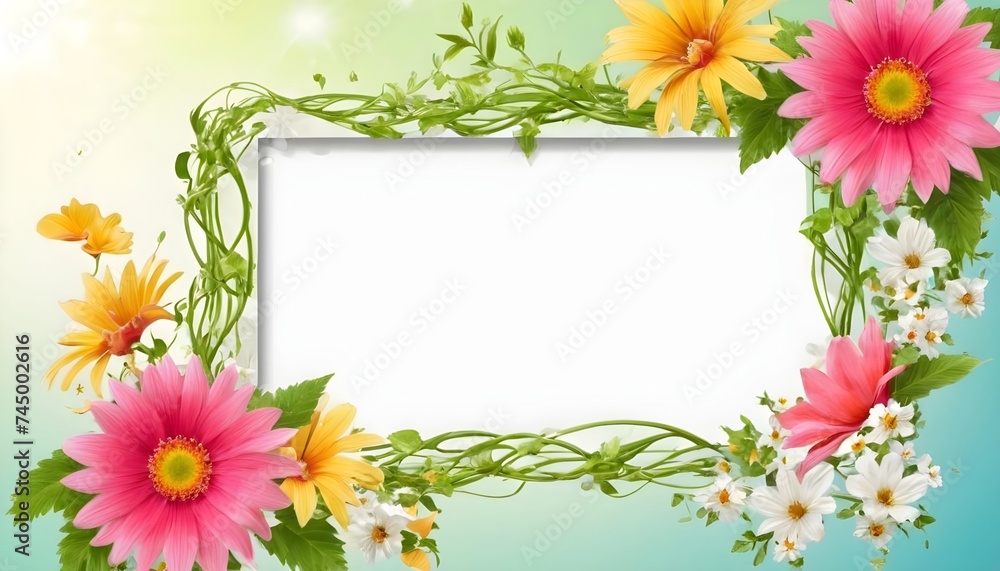 Floral Frame background 