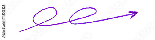 purple pencil strokes isolated on transparent background