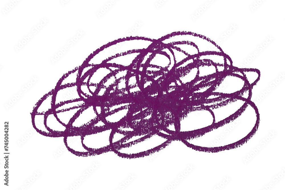 Draw a dark purple pencil line separately on a transparent background. Draw a dark purple pencil line separately on a transparent background.