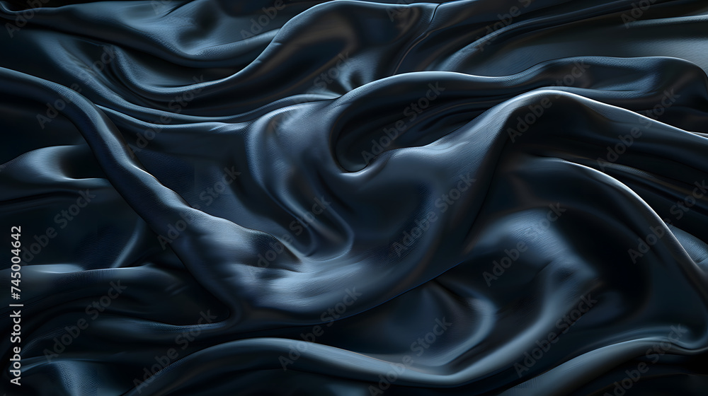Obraz premium dark blue and black satin background