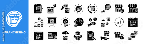 Franchising Icon Set 