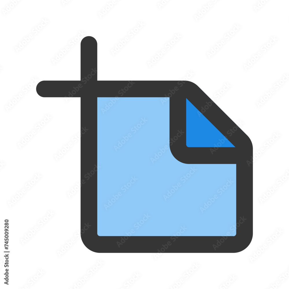 Obraz premium artboard line color icon