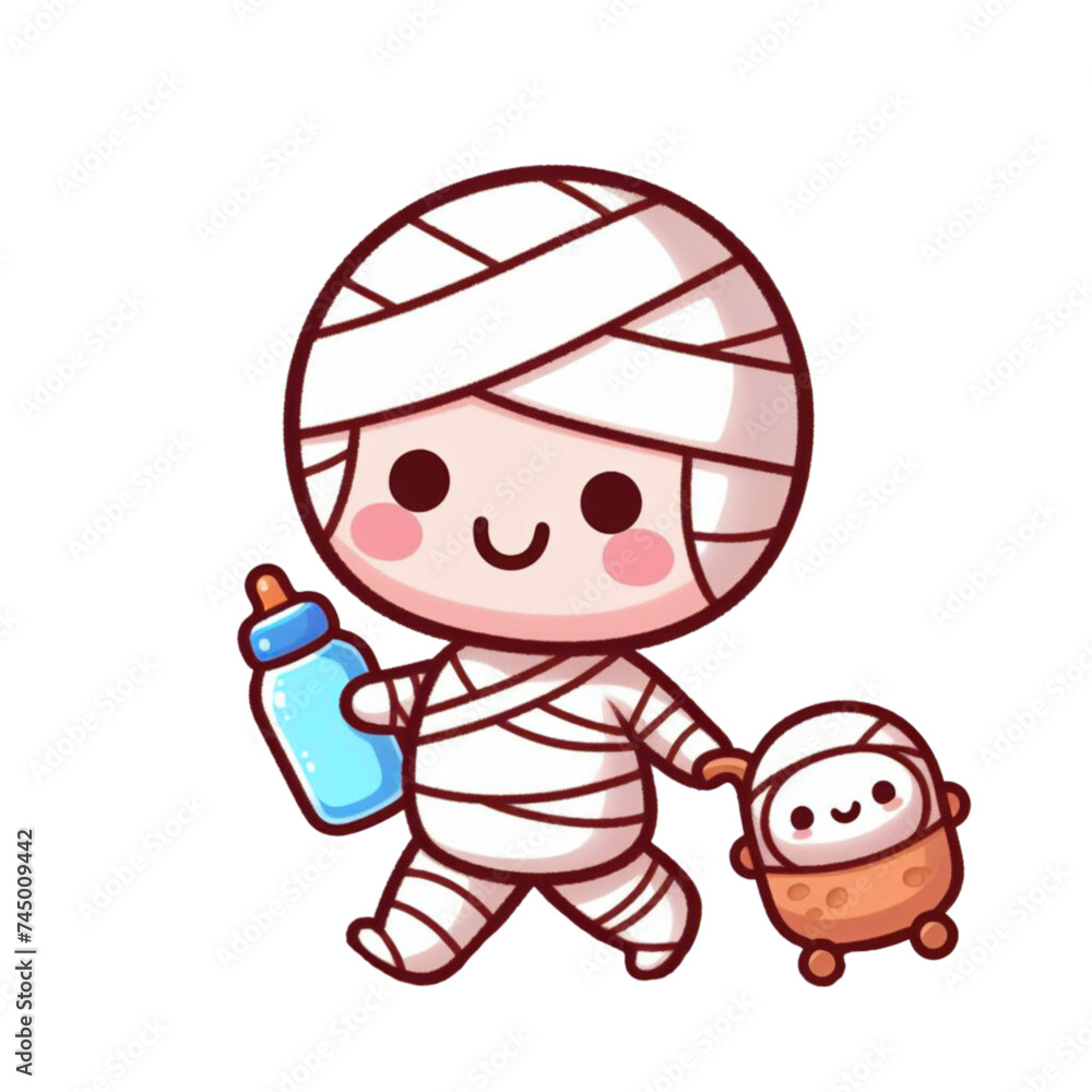 Cute mummy vector illustration Cute mummy vector illustration