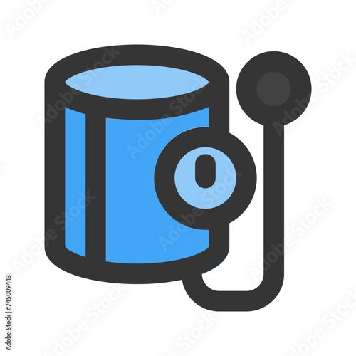 blood pressure gauge line color icon