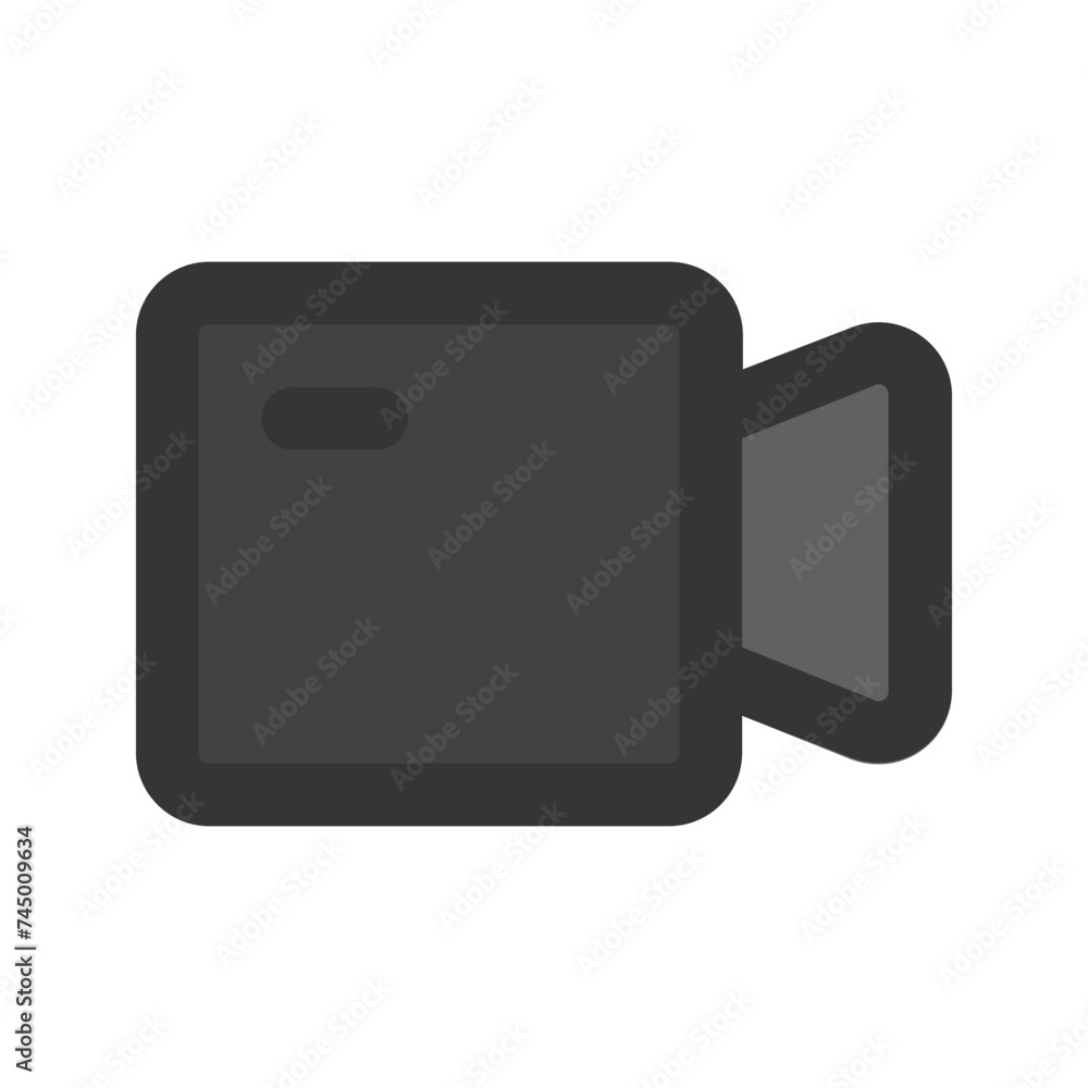 Fototapeta premium camera line color icon