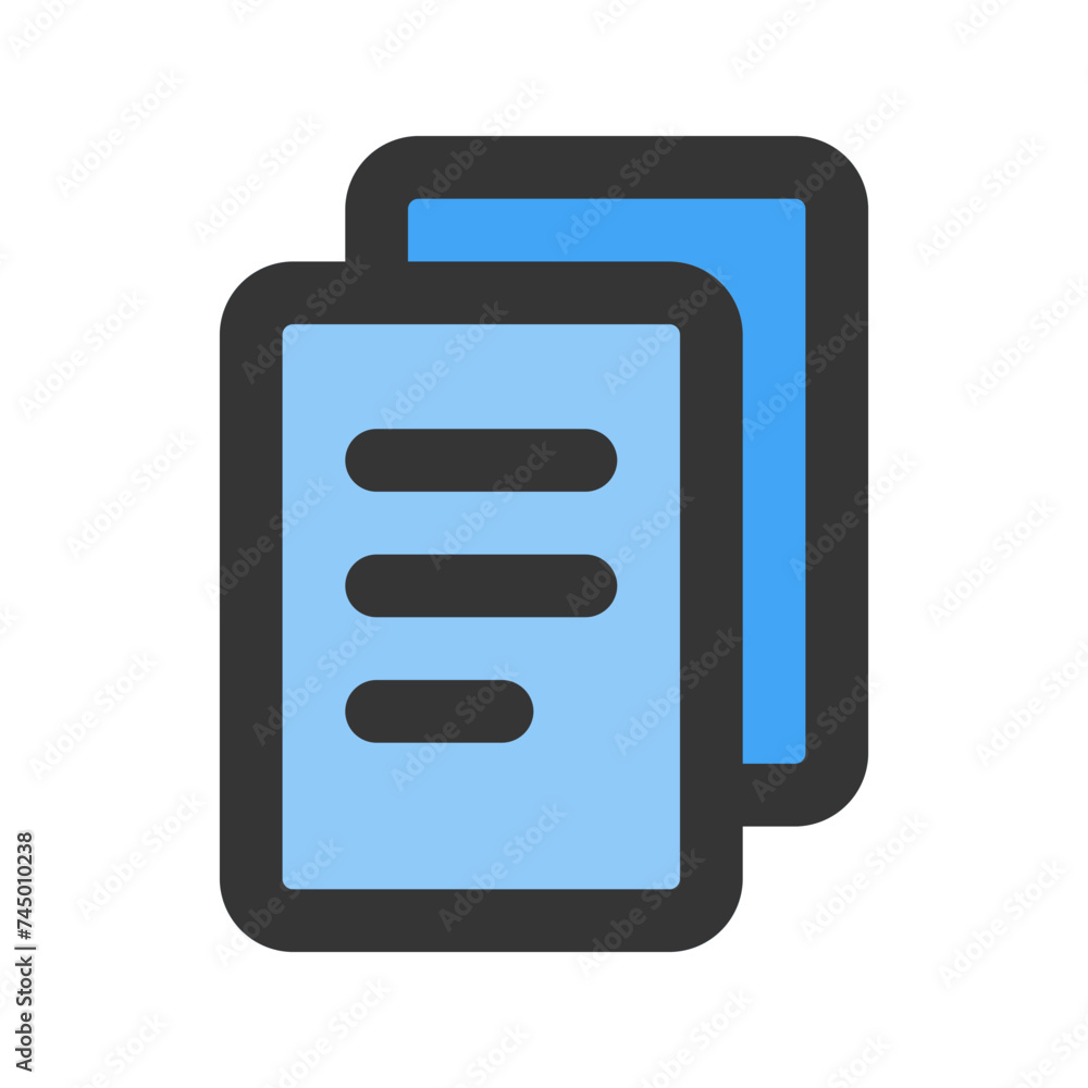 document line color icon document line color icon