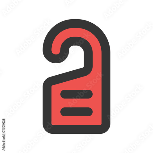 do not disturb line color icon