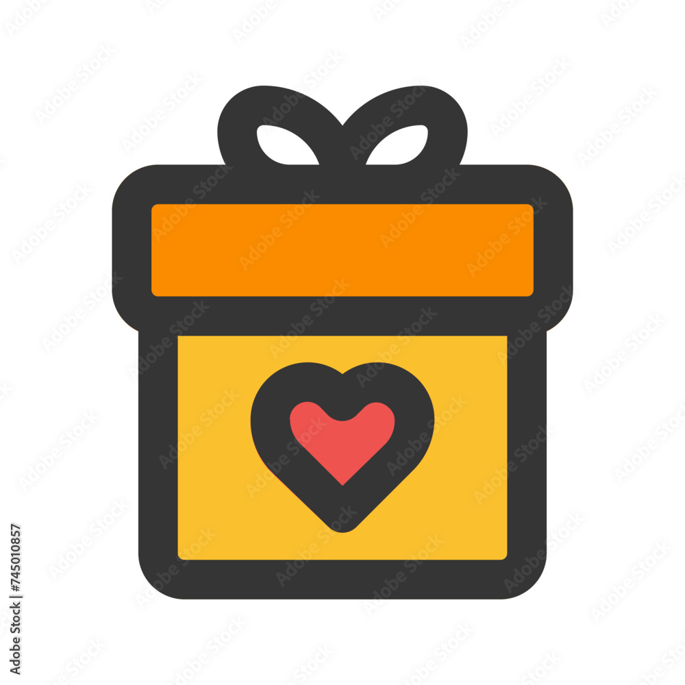 gift box line color icon gift box line color icon