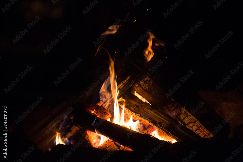 Fototapeta premium Feuer Lagerfeuer