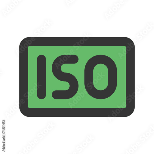 iso line color icon