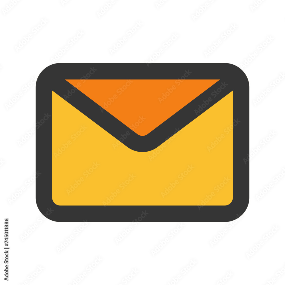 mail line color icon mail line color icon