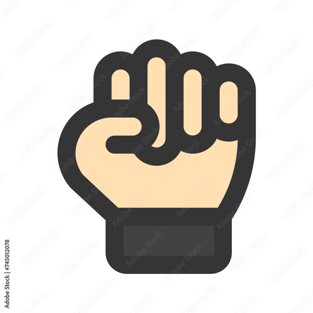 Fototapeta premium motivation line color icon