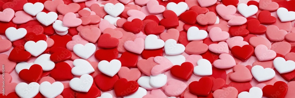 abstract background with hearts, valentine's day concept