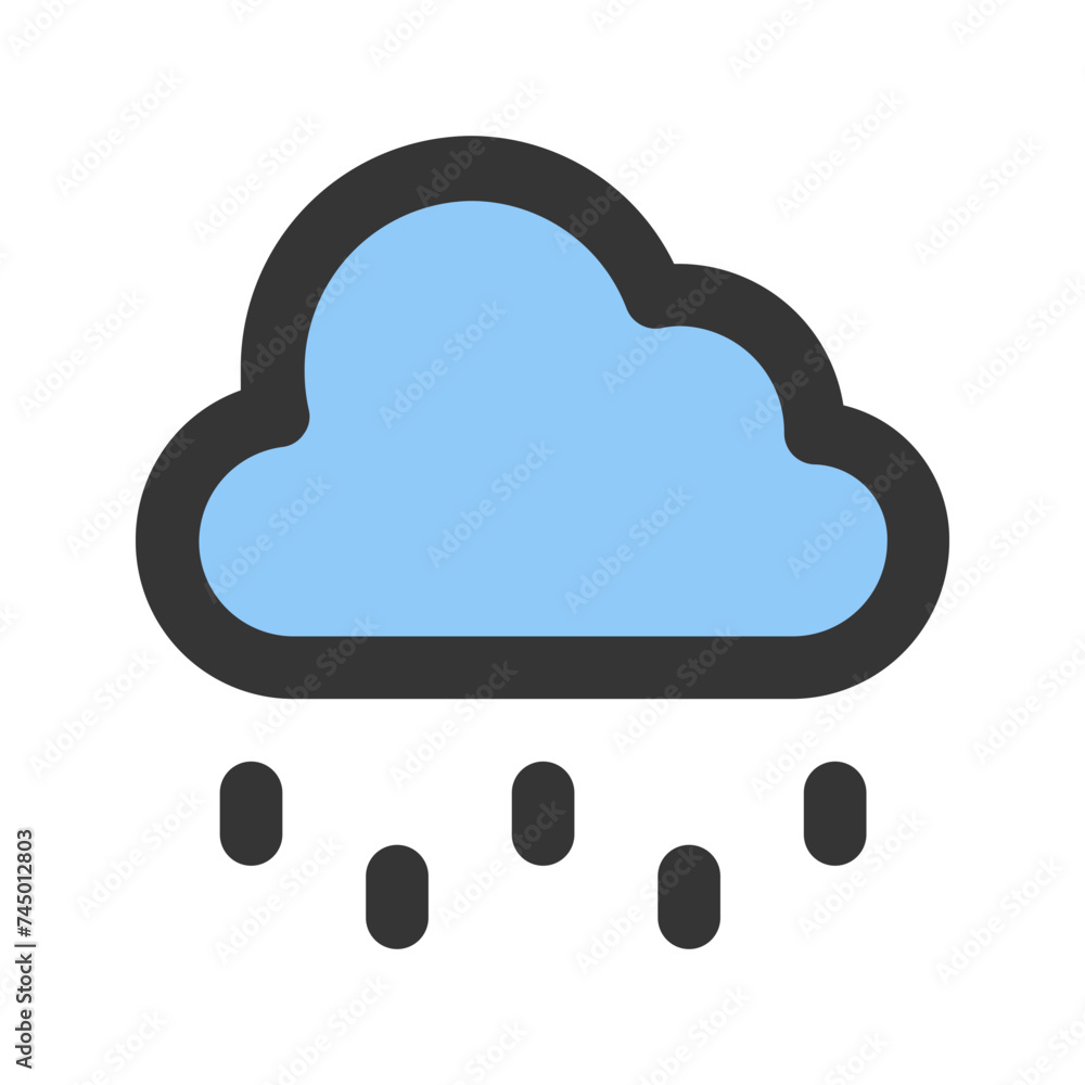 rain line color icon rain line color icon
