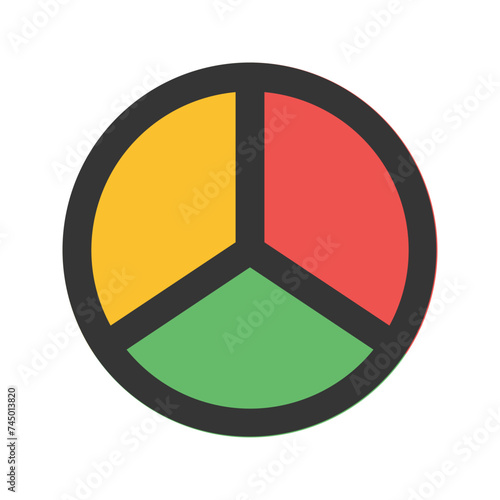 segmentation line color icon