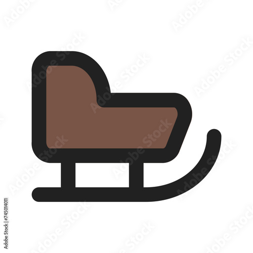 sledding line color icon