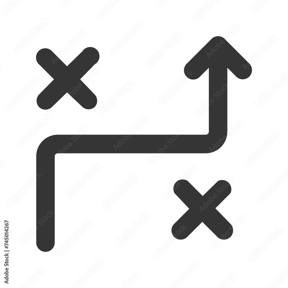 Obraz premium strategy line color icon