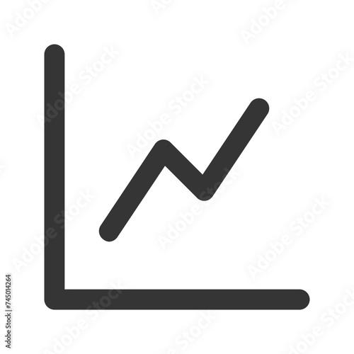 stock market line color icon