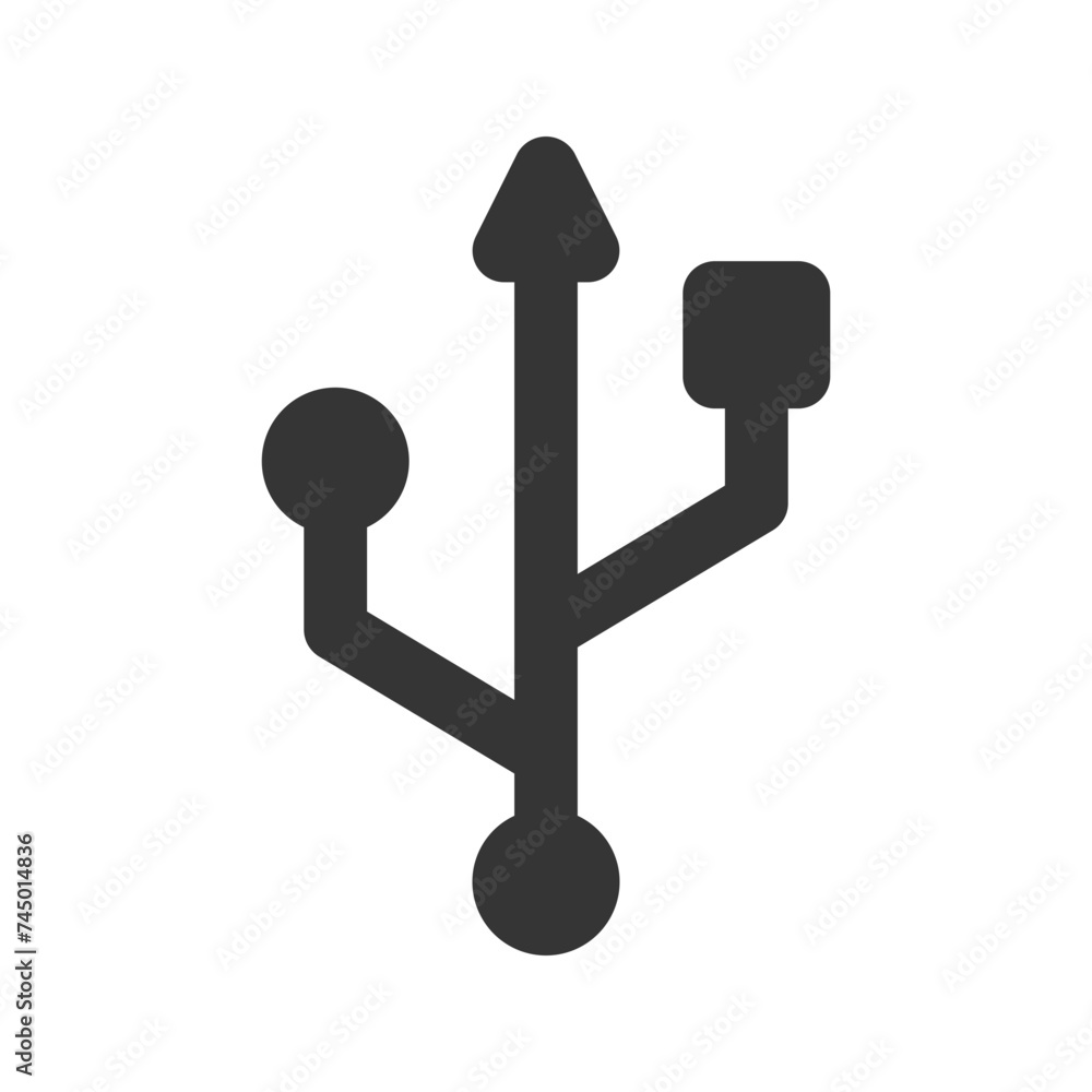 usb line color icon usb line color icon