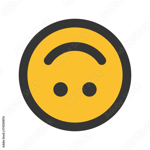 upside down line color icon