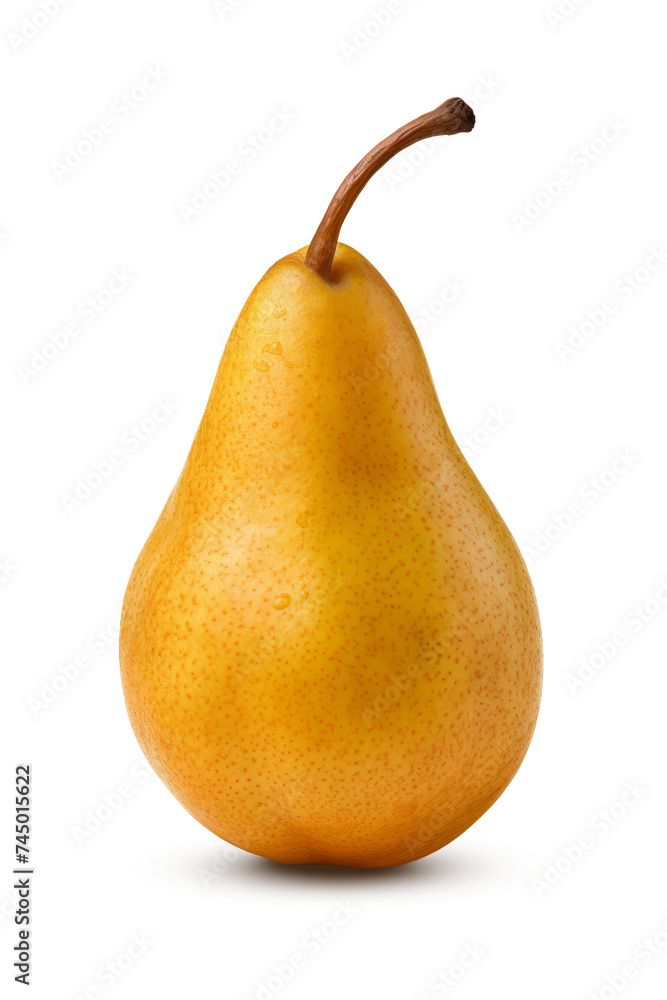A fresh, ripe Williams Pear, isolated on transparent background A fresh, ripe Williams Pear, isolated on transparent background