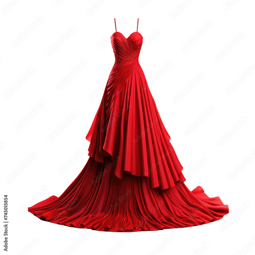 Obraz premium Beautiful dress isolated on white