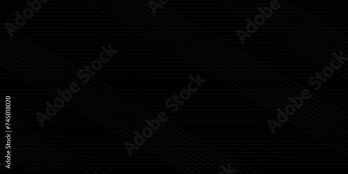 Abstract background with wave geometric lines on a modern design black material grid line background. seamless abstract geometric pattern with crossing thin black lines on gray background.