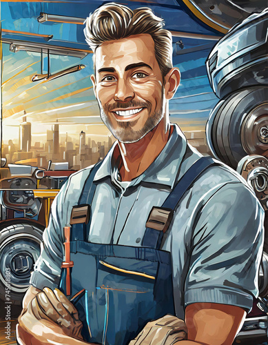 portrait of a mechanic