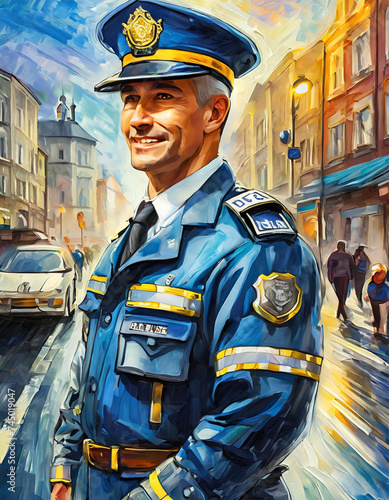 portrait of a policeman