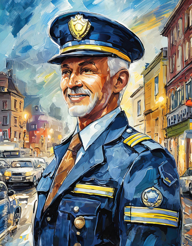 portrait of a policeman