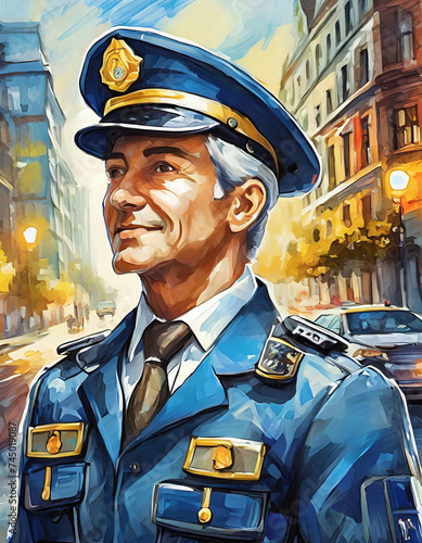 portrait of a policeman