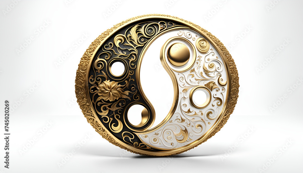 Symbol für Energie aus Metall und Jade wie verschmelzende Energien von Yin und Yang als 3D Objekt, Hintergründe und Vorlage für spirituelle und Design Inhalte Messing Gold weiß Metall Kreis rund Symbol für Energie aus Metall und Jade wie verschmelzende Energien von Yin und Yang als 3D Objekt, Hintergründe und Vorlage für spirituelle und Design Inhalte Messing Gold weiß Metall Kreis rund