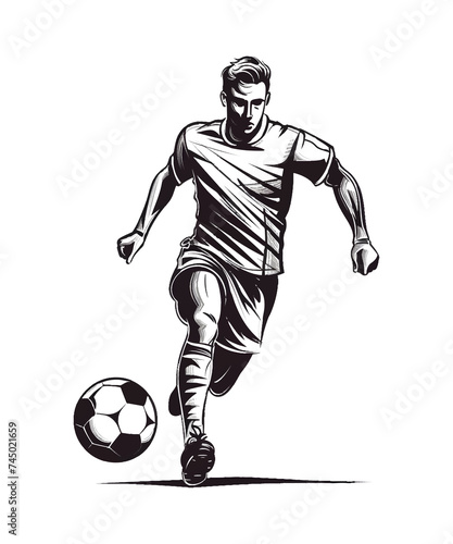 Soccer Football Tshirt Design PNG, Print for White Background