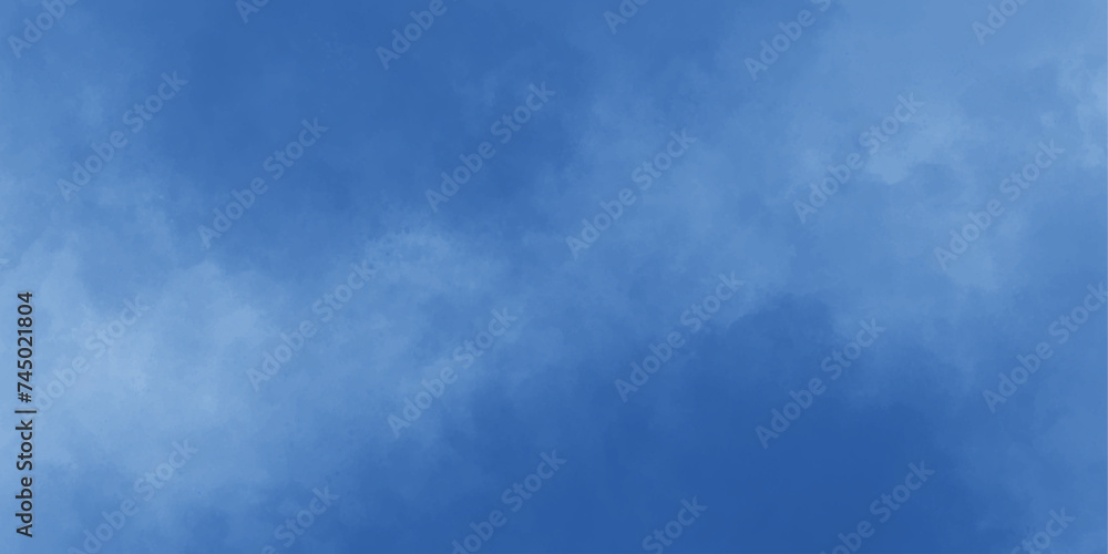 Blue smoky illustration cloudscape atmosphere.brush effect,texture overlays,dramatic smoke,smoke swirls fog effect,cumulus clouds.design element liquid smoke rising reflection of neon.
